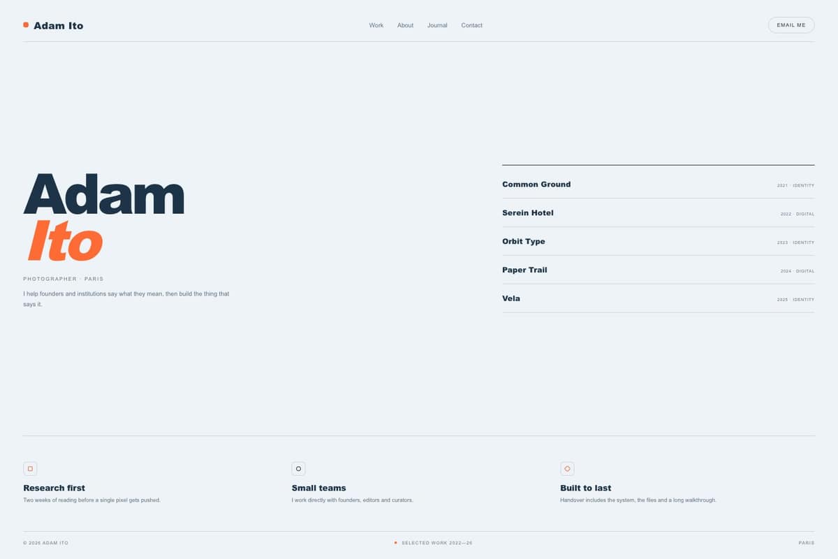 Adam Ito — full page preview
