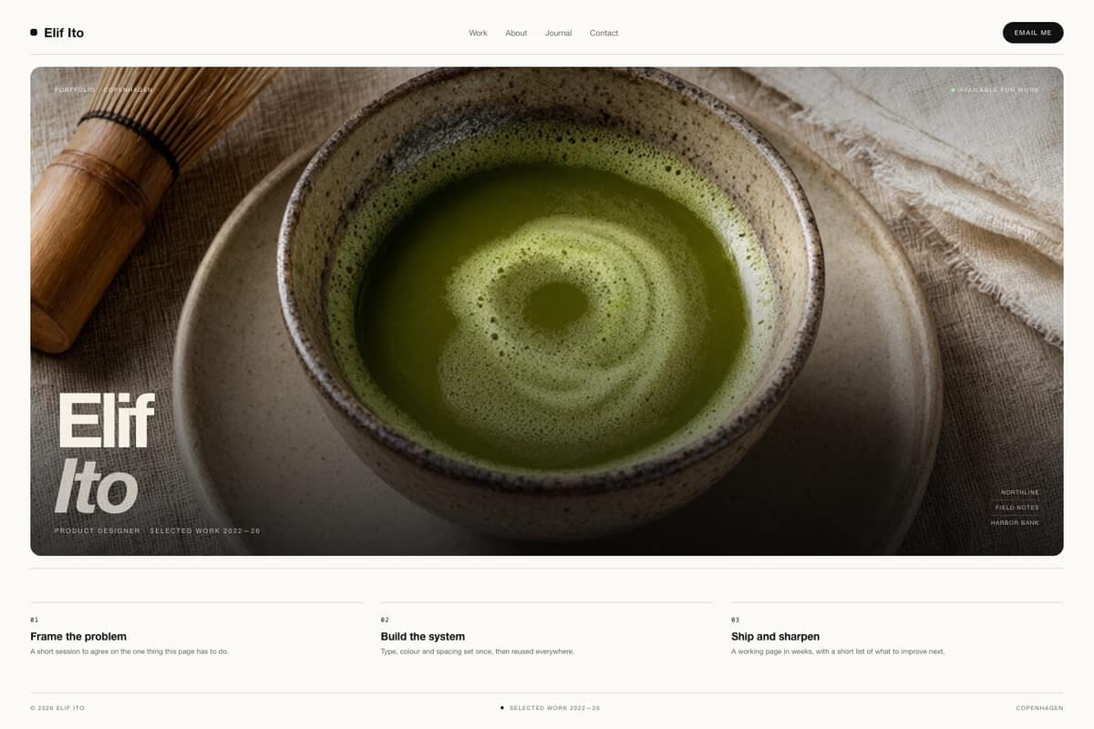 Elif Ito — full page preview