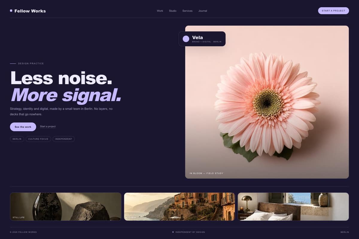 Fellow Works — full page preview