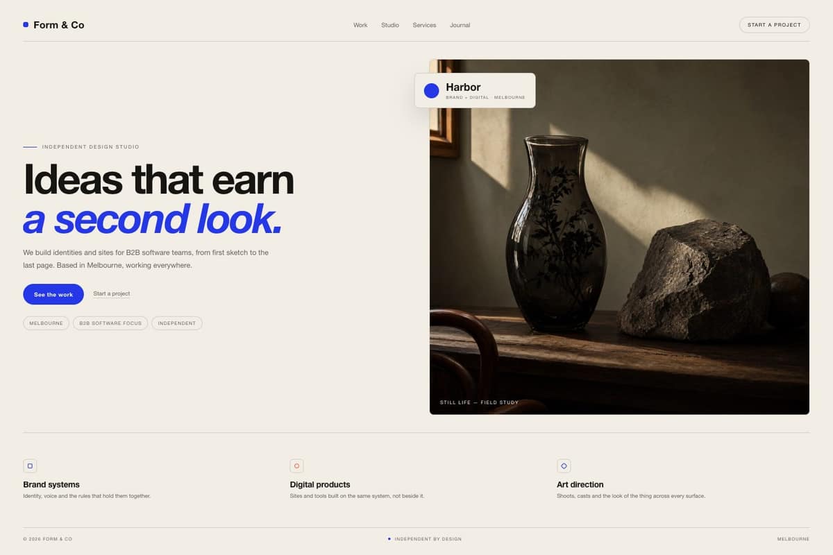 Form & Co — full page preview