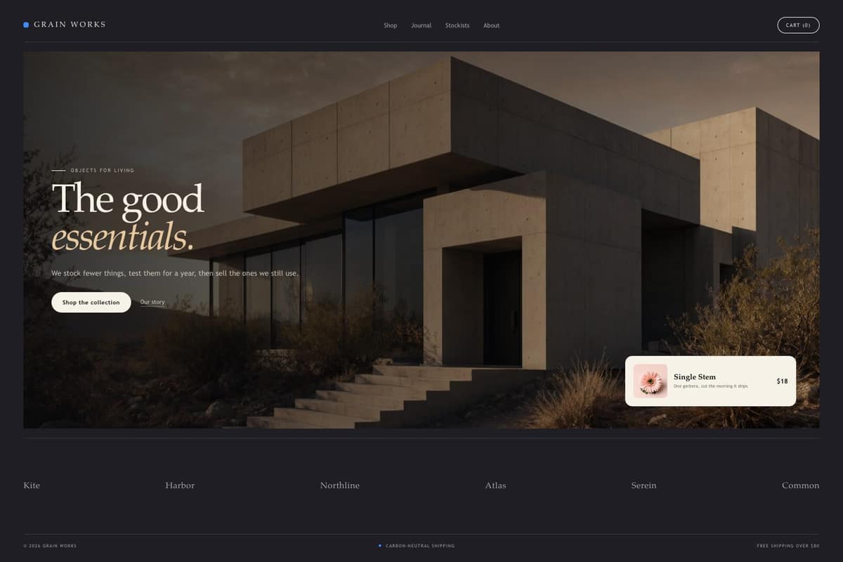 Grain Works — full page preview