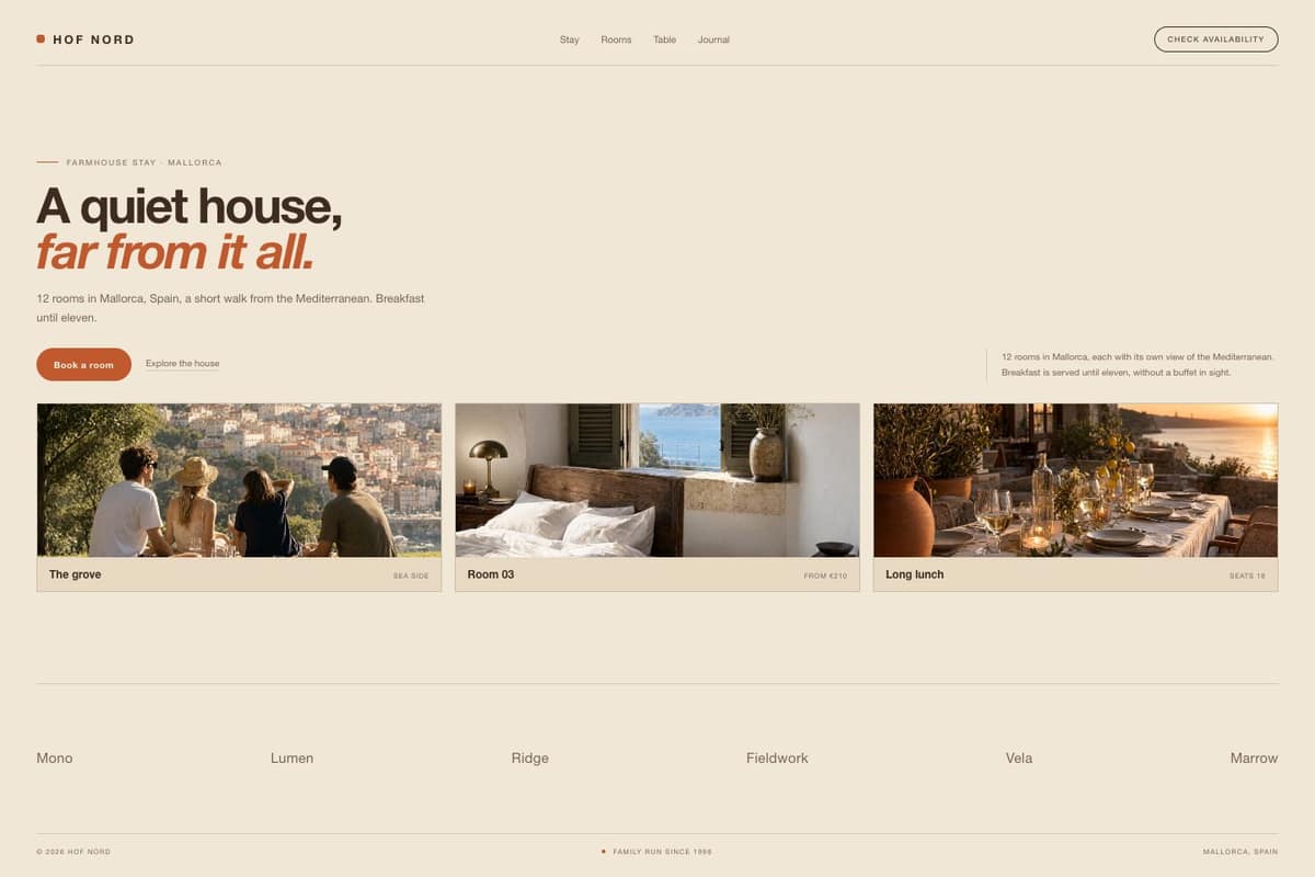Hof Nord — full page preview