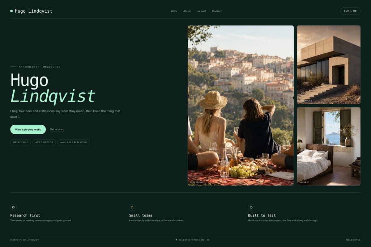 Hugo Lindqvist — full page preview