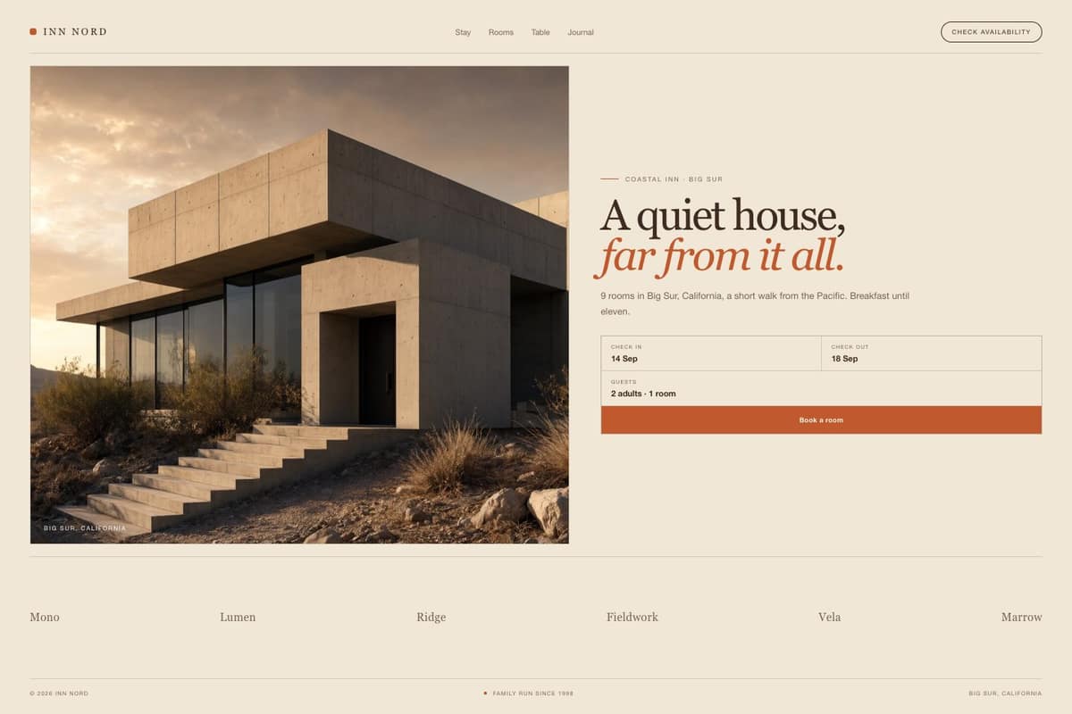 Inn Nord — full page preview