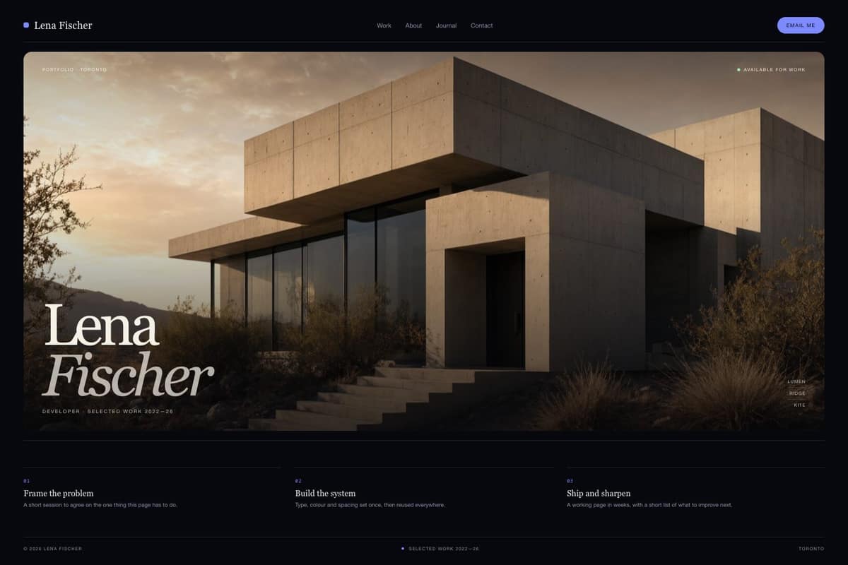 Lena Fischer — full page preview