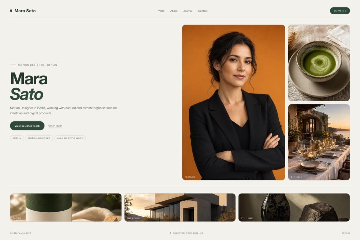 Mara Sato — full page preview