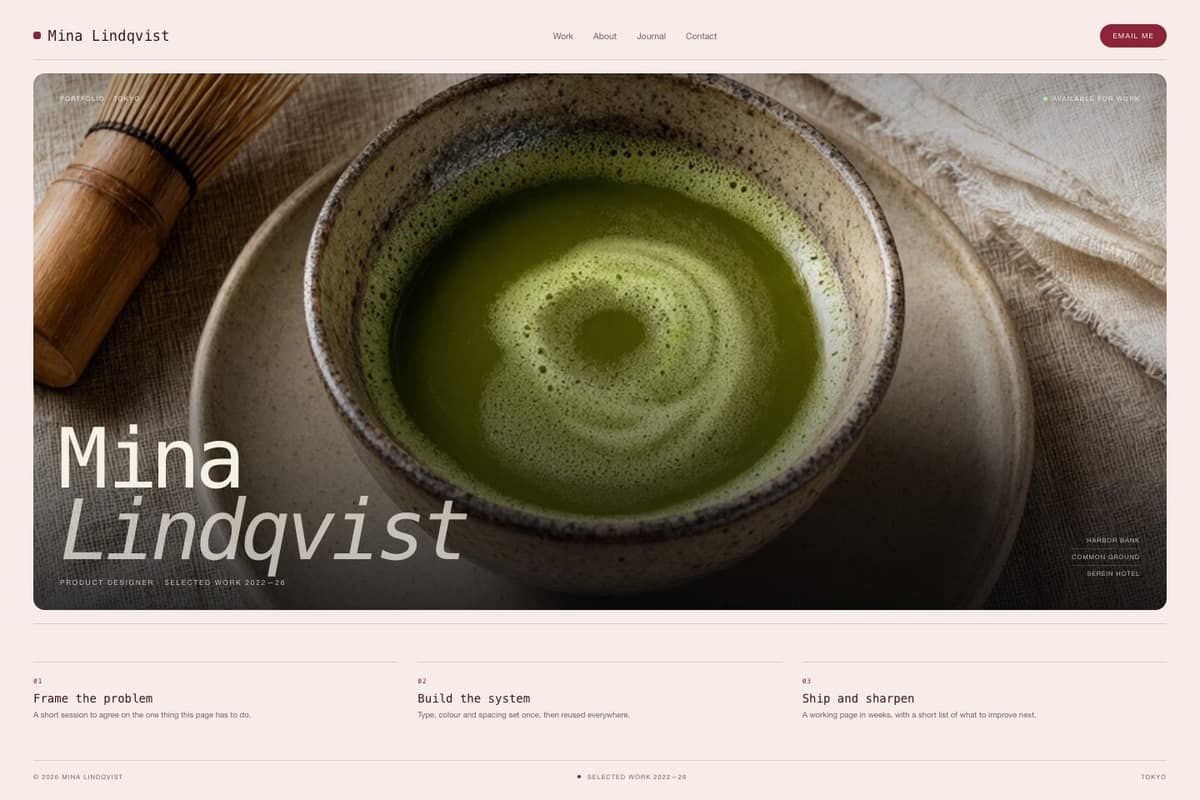 Mina Lindqvist — full page preview