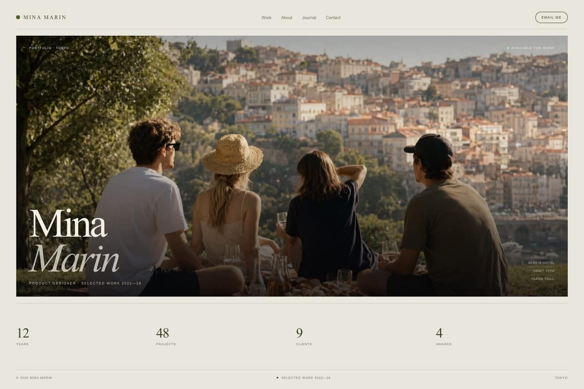 Mina Marin — full page preview