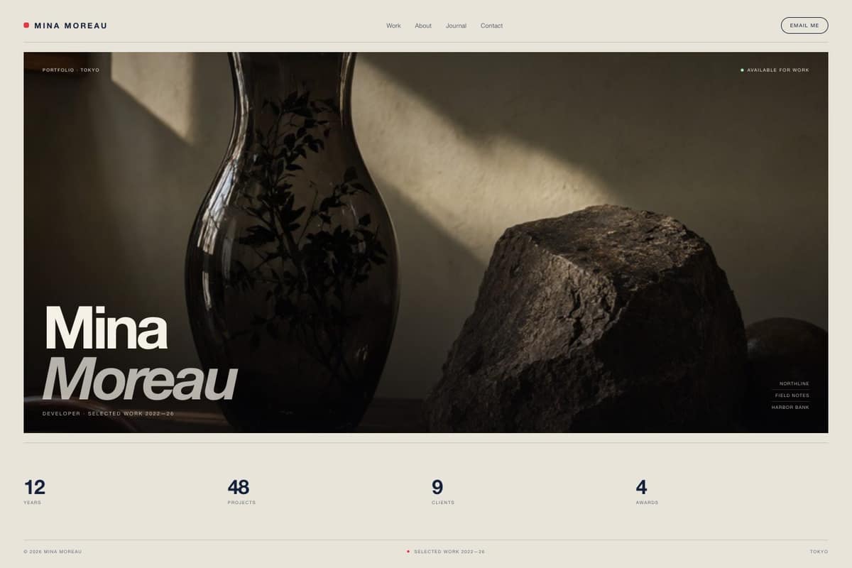 Mina Moreau — full page preview