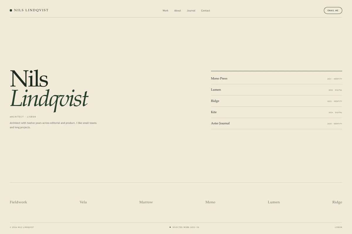 Nils Lindqvist — full page preview