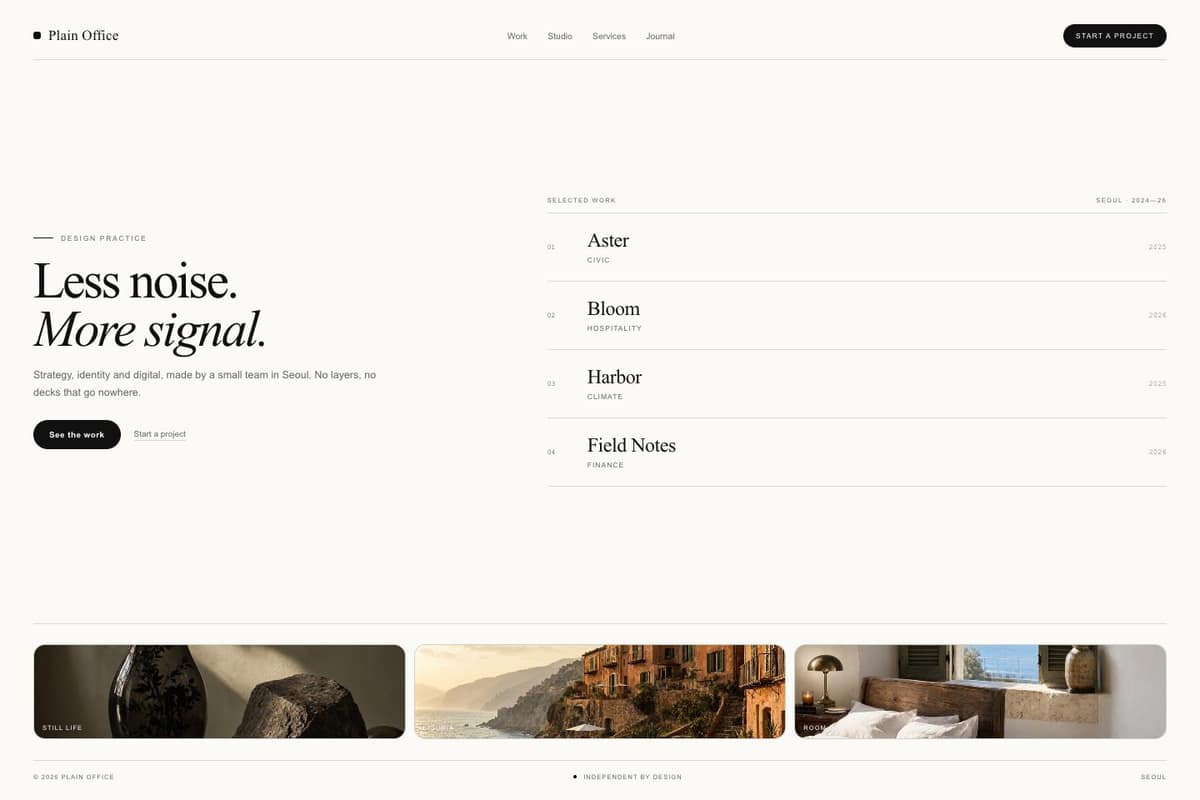 Plain Office — full page preview