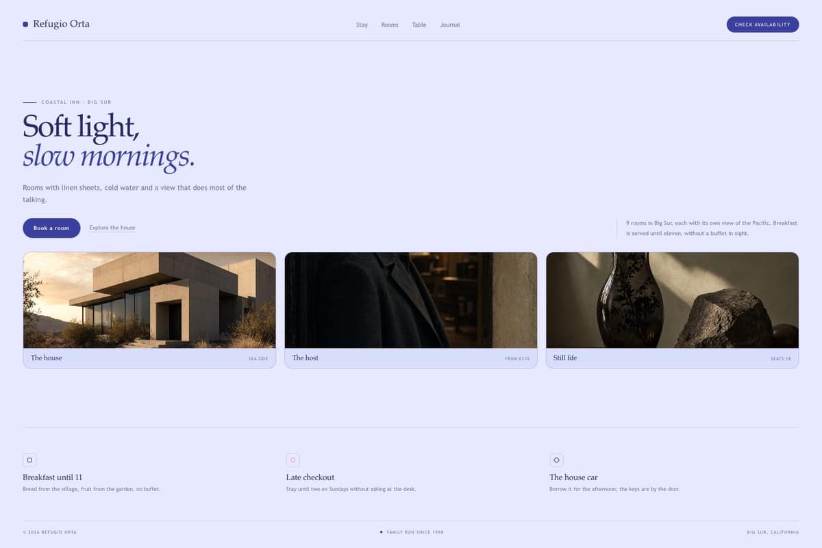 Refugio Orta — full page preview