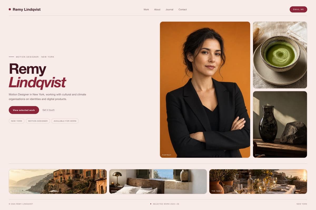 Remy Lindqvist — full page preview