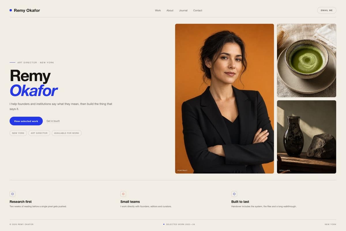 Remy Okafor — full page preview