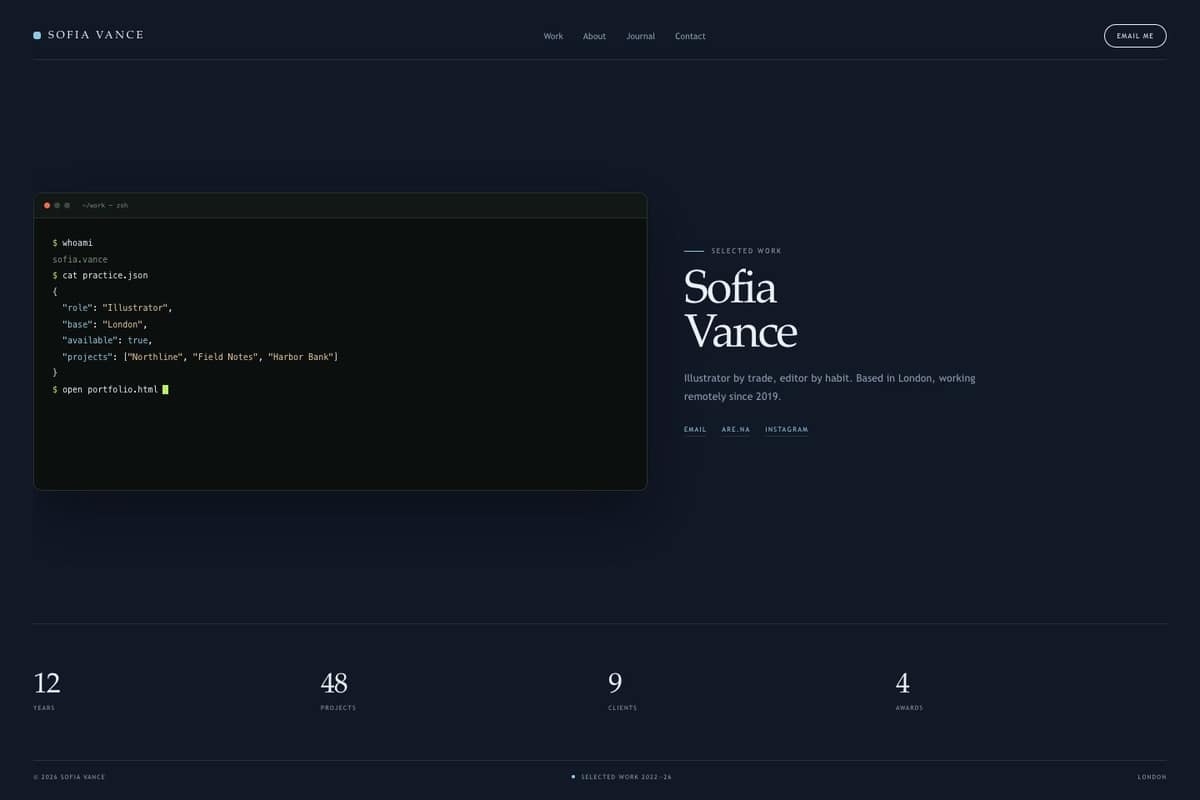 Sofia Vance — full page preview