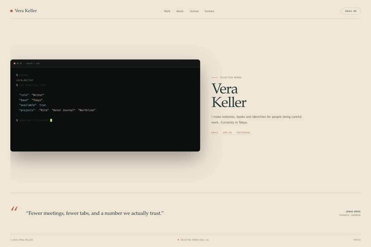 Vera Keller — full page preview