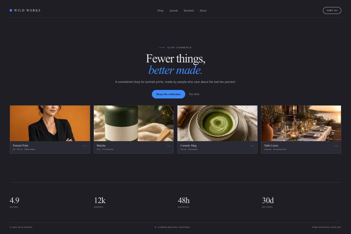 Wild Works — full page preview