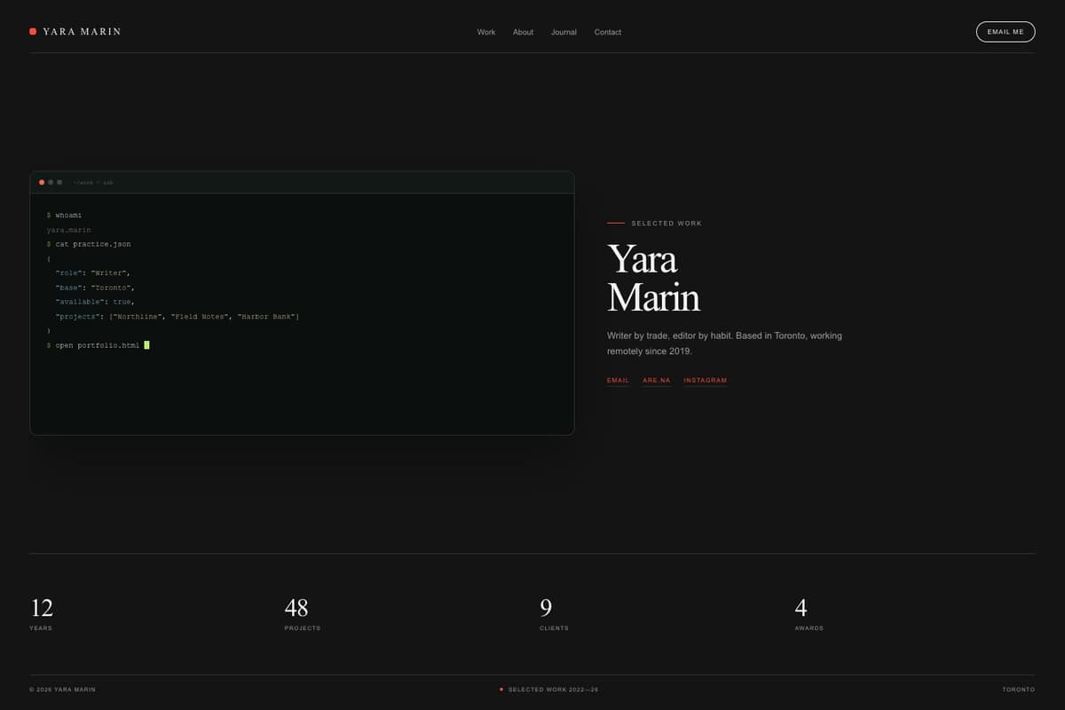 Yara Marin — full page preview
