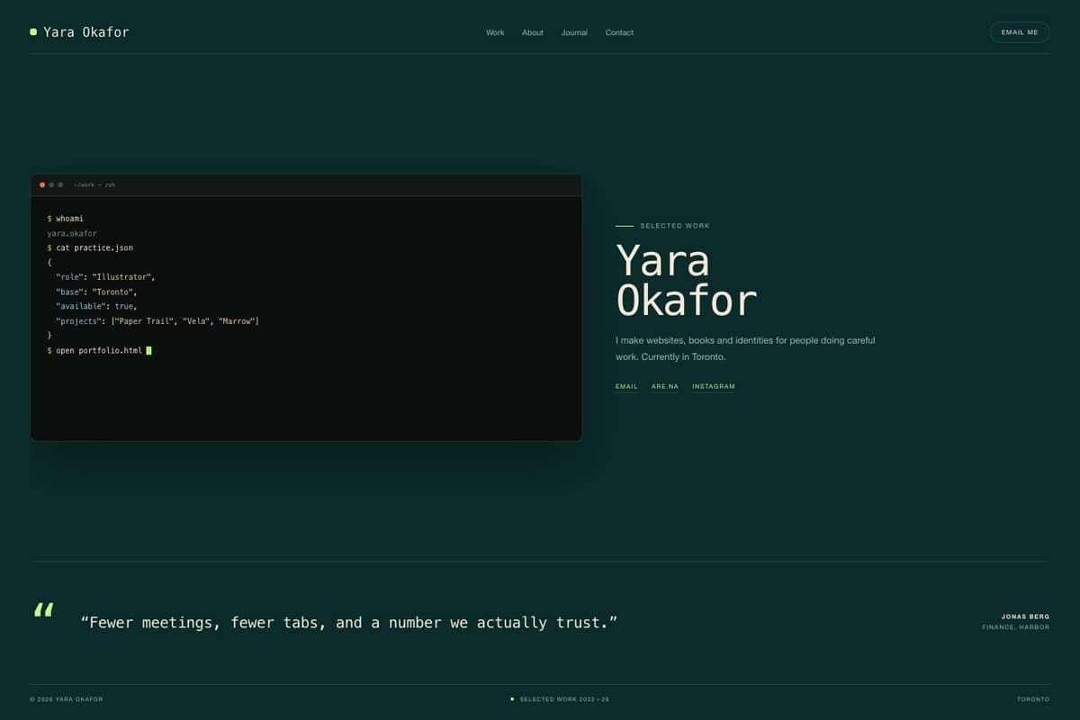 Yara Okafor — full page preview