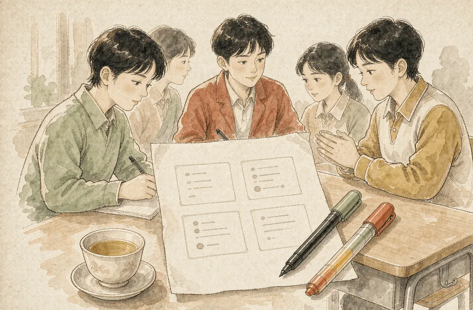 Step 5 of 12: Write a one-page plan for the first month. 写有四次活动方框的一页计划